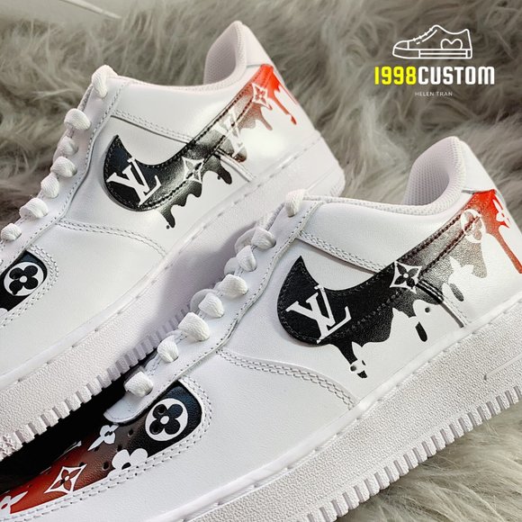 Authentic Nike Air Force 1 Custom Free Shipping - Picture 1 of 6